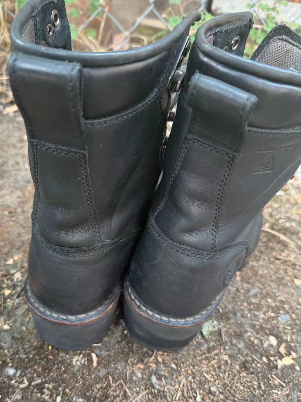 $140 HAWX Men's 8 inch Logger Composite Safety Toe Work Boots 9.5 D